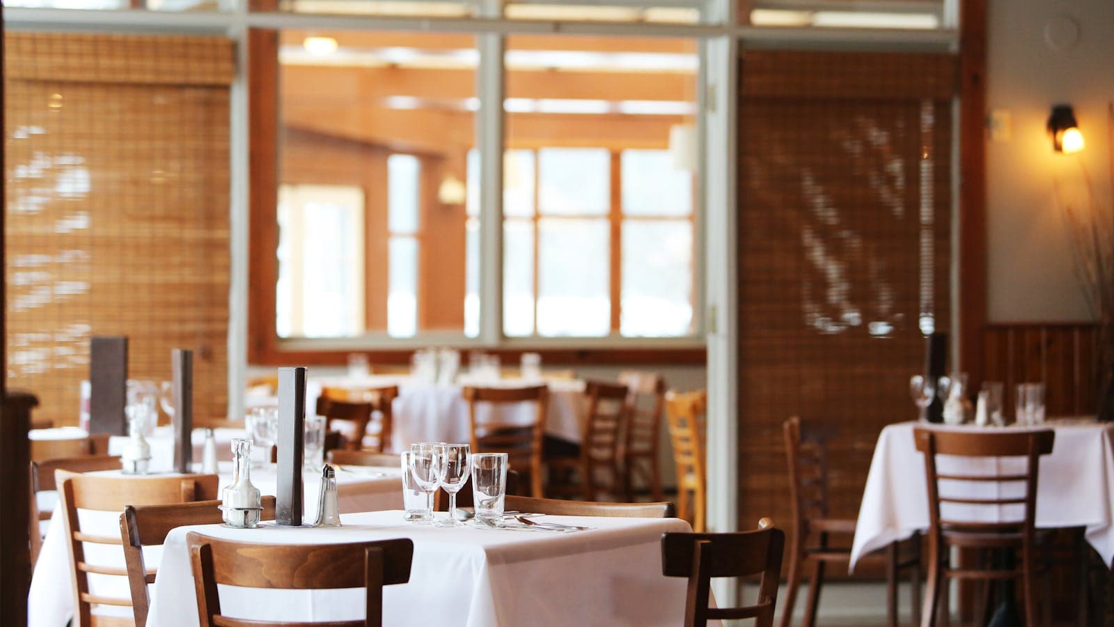 Independent neighborhood restaurant at the end of service, the kind of operator this spreadsheet is for