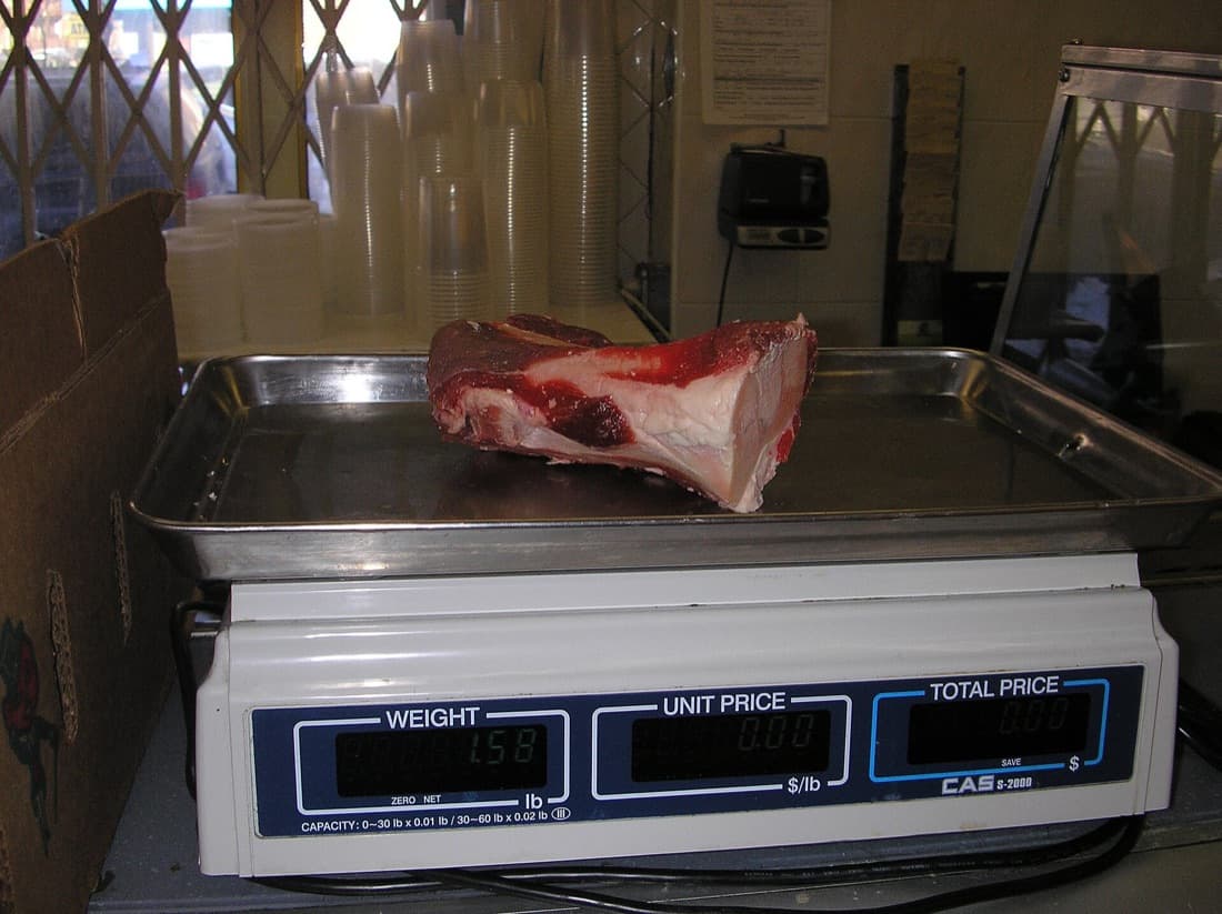 Pricing from servable weight starts at the scale