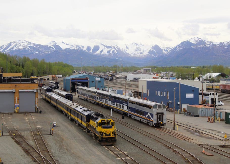 Anchorage skyline with the Chugach Range and Cook Inlet