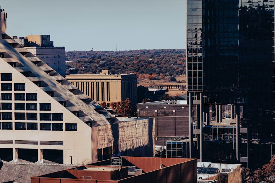 Lubbock, TX skyline and the South Plains horizon