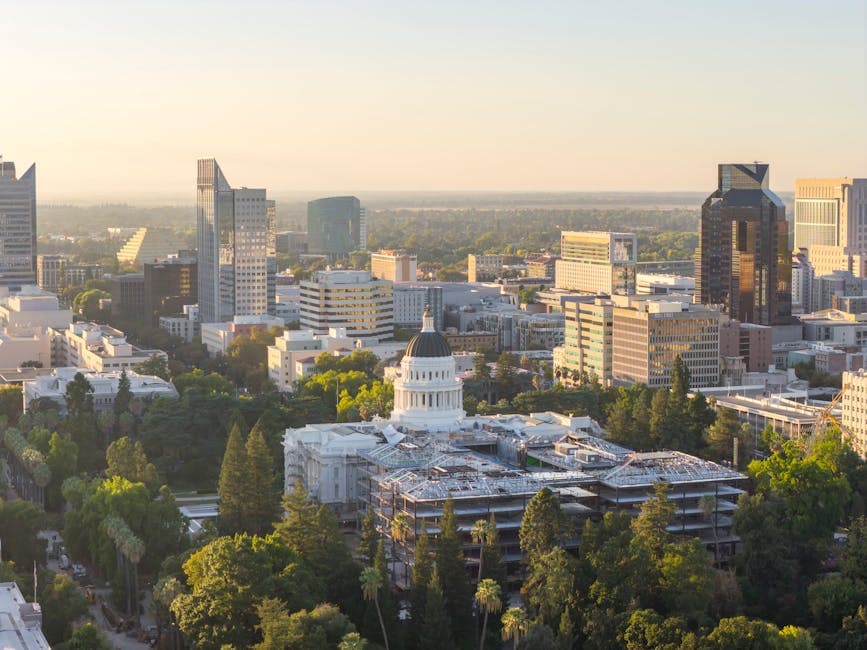 Pomona, California with the Fairplex and downtown Arts Colony
