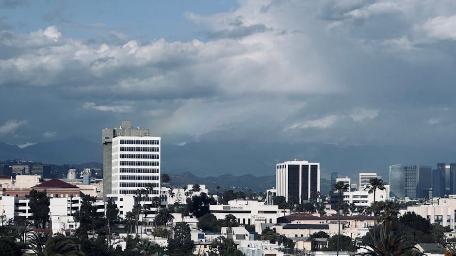 Downtown Santa Ana skyline and Civic Center
