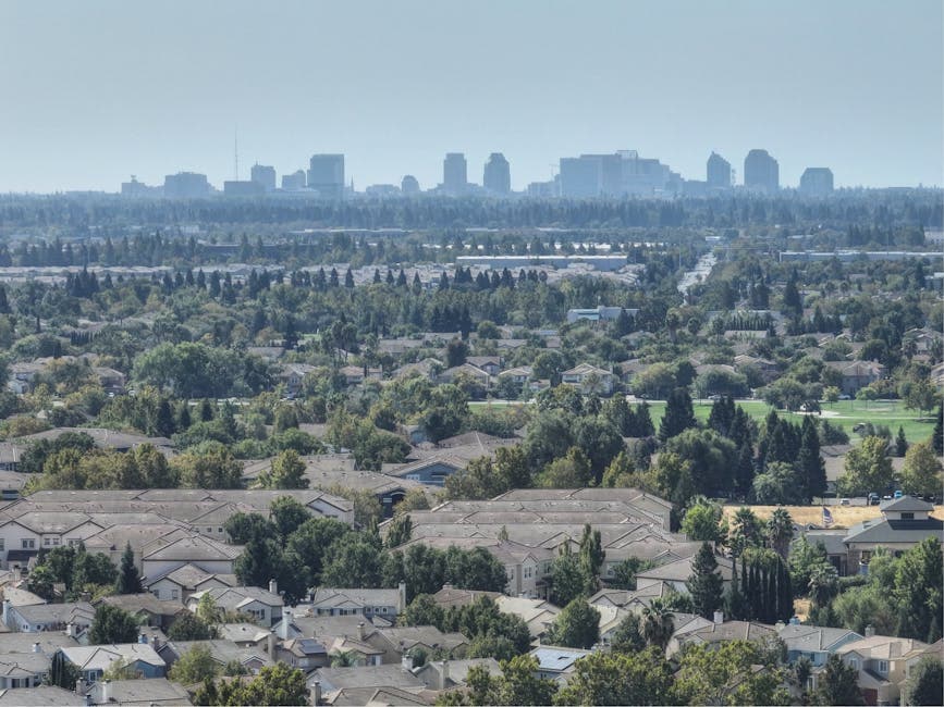 West Covina, California with the Westfield mall and I-10 freeway corridor