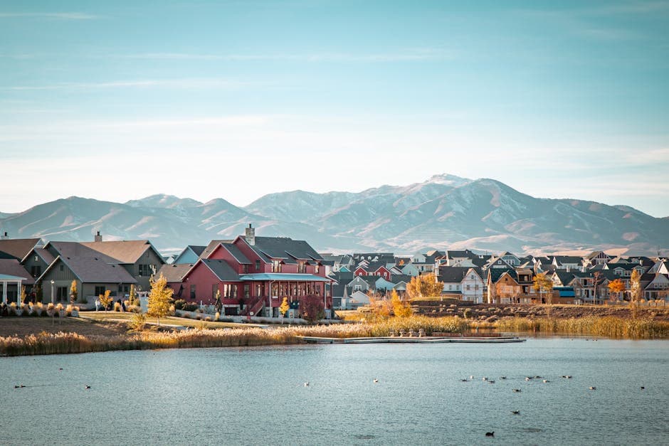 West Jordan, Utah on the southwest floor of the Salt Lake Valley with the Oquirrh Mountains rising to the Bingham Canyon Mine